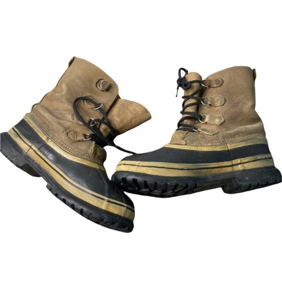 SOREL Men's Vintage Kaufman Caribou Tan Leather Waterproof Snow Boots *No Size* - Picture 1 of 16